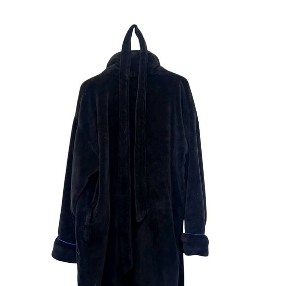 Polo Ralph Lauren Black Fuzzy Robe Mens OS - Picture 4 of 5
